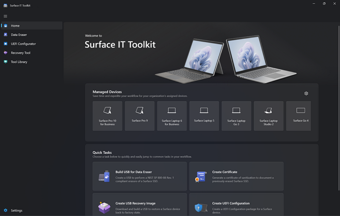 Microsoft, Cihazları Yönetmek İçin Surface IT Toolkit'i Yayınladı